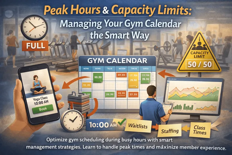Gym Membership Management Software: Managing Your Gym Calendar the Smart Way During Peak Hours & Capacity Limits