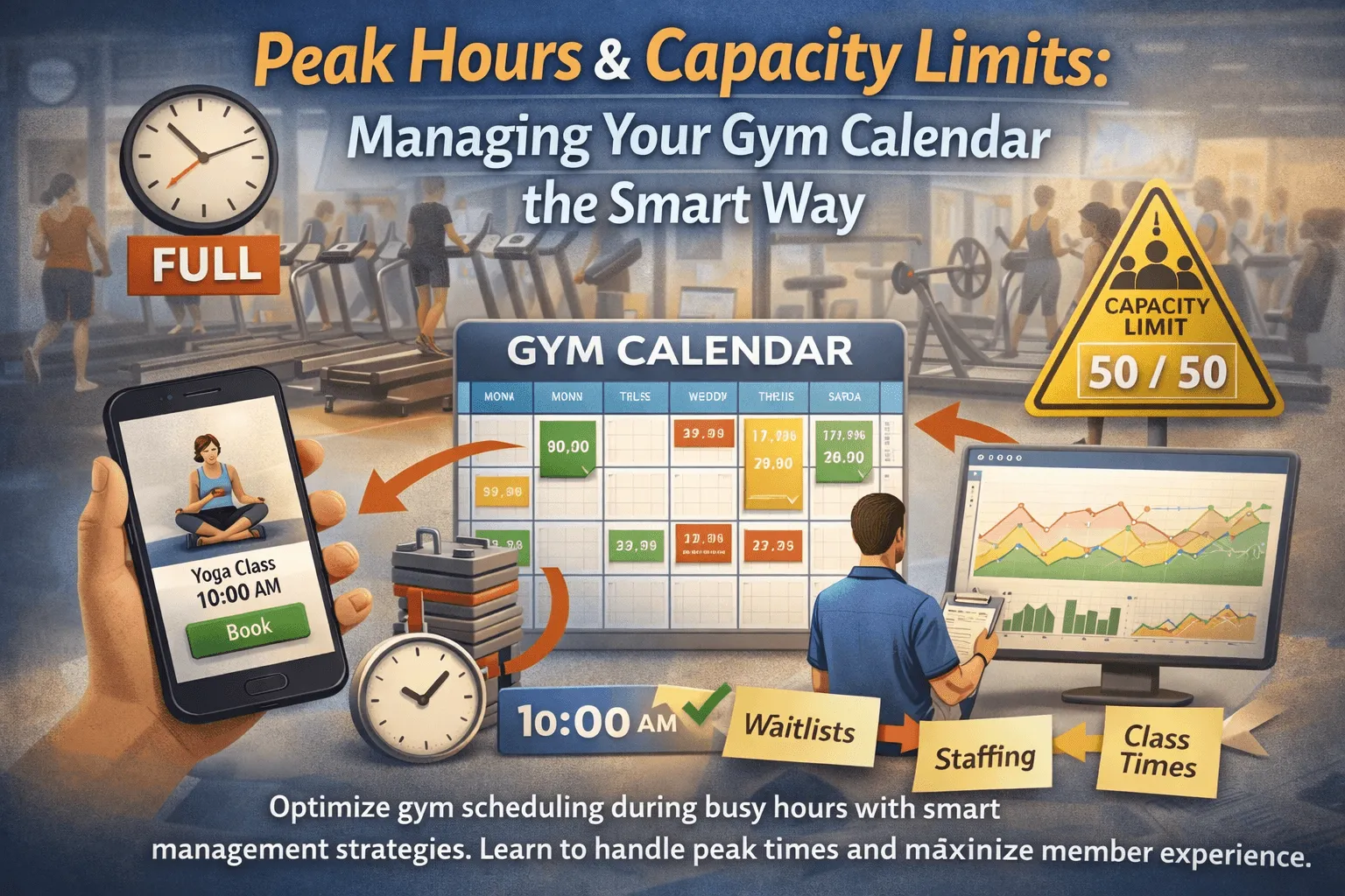 Gym Membership Management Software: Managing Your Gym Calendar the Smart Way During Peak Hours & Capacity Limits