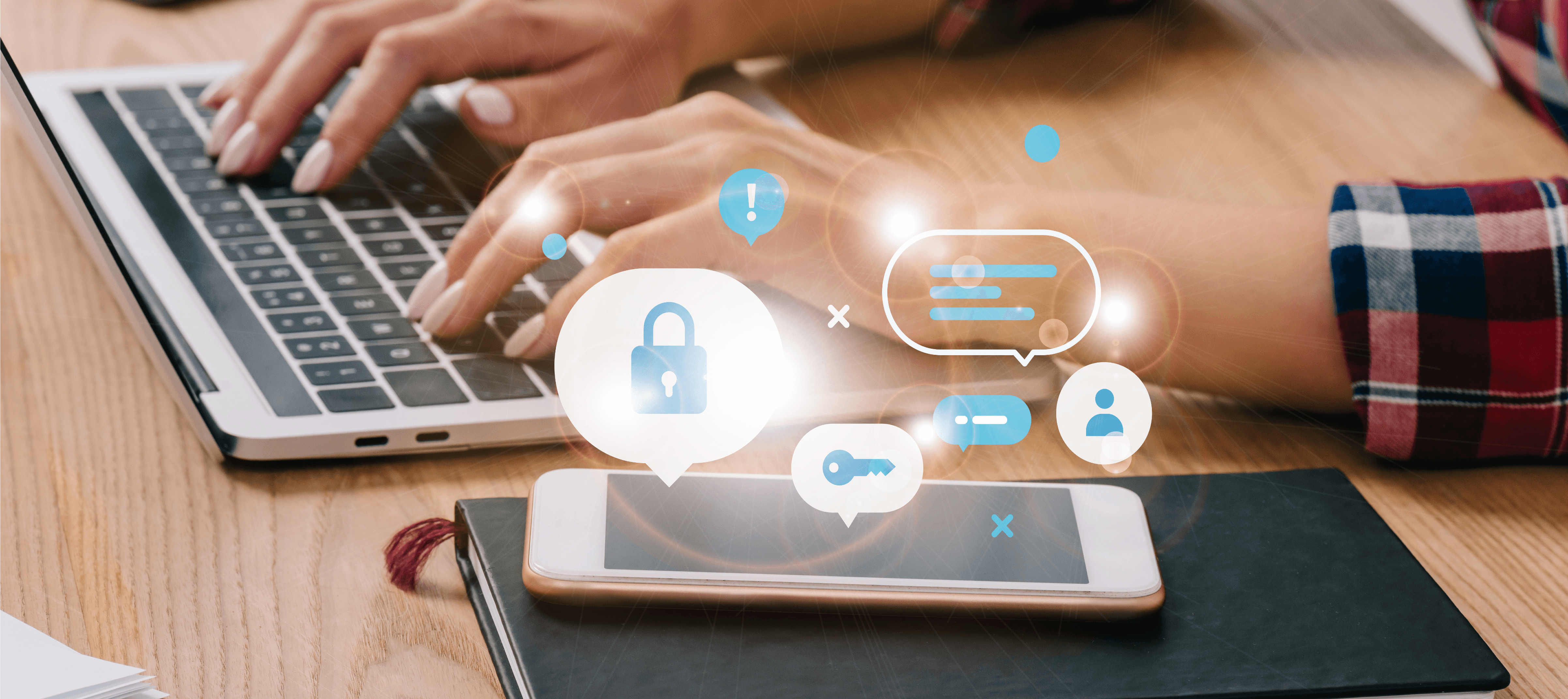 Secure online booking system with encrypted data and authentication